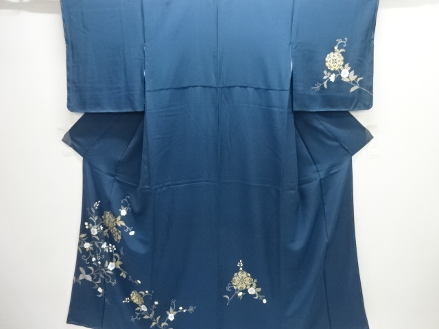 JAPANESE KIMONO / HOMONGI / KINSAI / FLORAL PLANTS